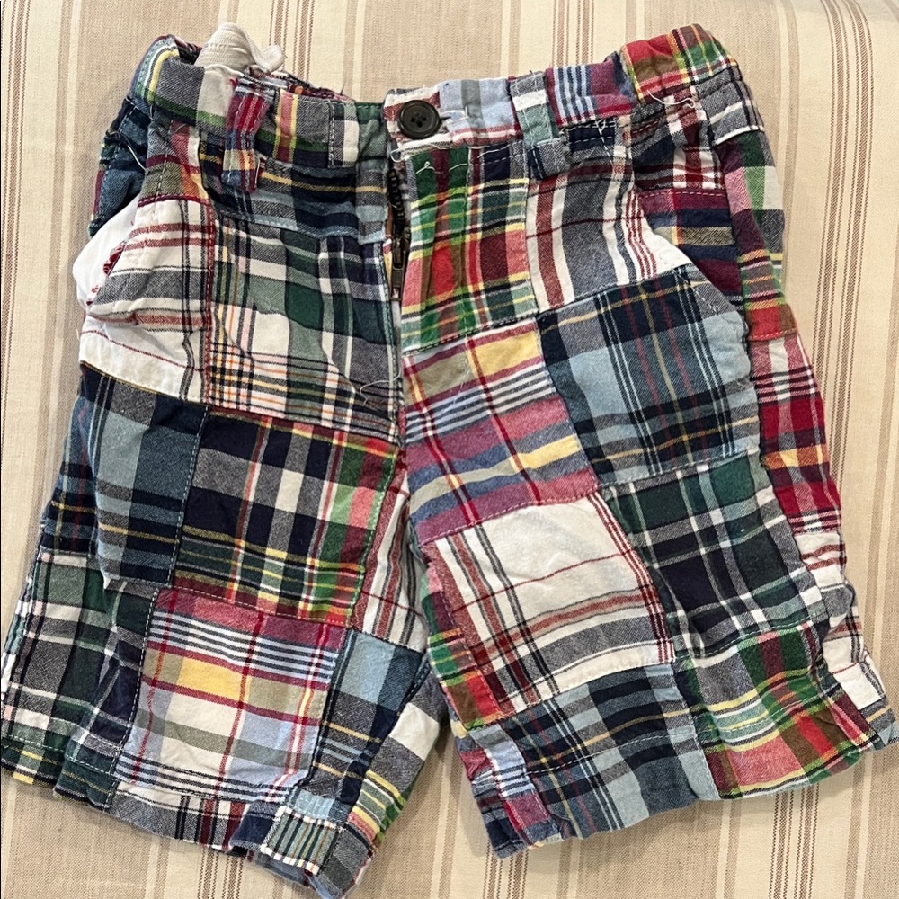 Great condition britches size 3 t  Patchwork Plaid Shorts